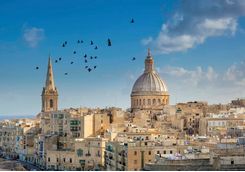 Valletta's cathedral skyline