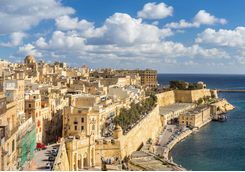 Valletta's walled city