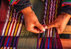 Traditional Peruvian weaving