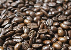 Roasted coffee beans