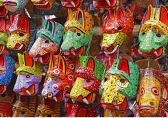 Masks at the market