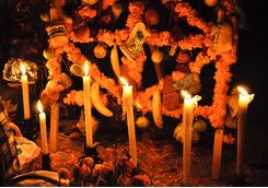 Candles on a Grave