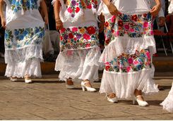 Mexican folklore dancers