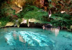 underground cave swimming