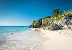 A beach in Tulum