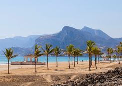 a tropical beach in Salalah