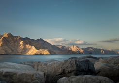 Sunset on Musandam's coastline