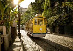 Tram in the Santa Teresa district