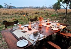 Dinner at Luwi Lodge