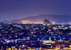 Barcelona at night