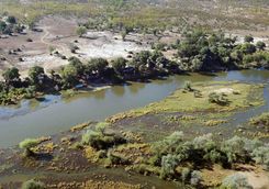 Aerial view of Lower Zambezi