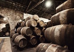 wine barrels