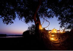 Nsefu Camp at night
