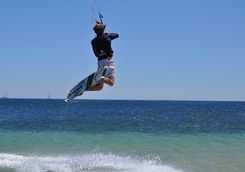 kitesurfing
