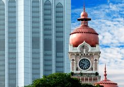 Kuala Lumpur old and new buildings