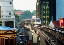 Elevated train in KL