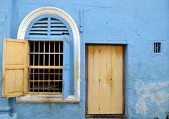Blue building in Ipoh