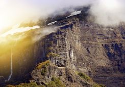 sunrise in the mountains