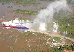 heli tour over the iguazu falls