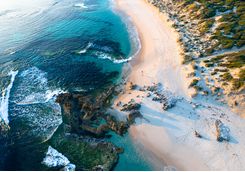Aerial of beach