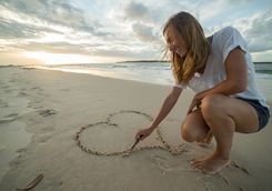 Beach drawing