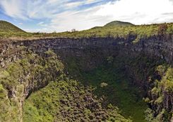 Cerro Mesa Reserve volcano crater