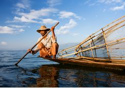 Fisherman on Inle Lake