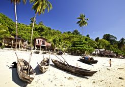 Boats on Mergui Beach
