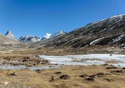 Mountain valley in the Himalayas