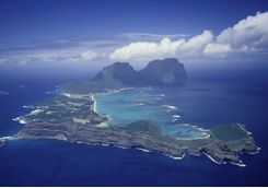 Lord Howe island aerial