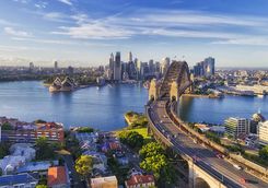 View of central Sydney