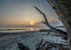 Sunset from a Beach
