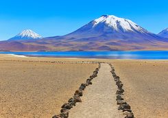 Trekking Path in the Desert