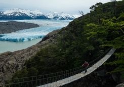 Bridge over a Glacier