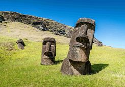 Easter Island moais