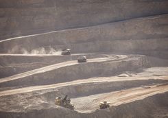 Open copper mine