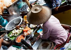 Bangkok food market