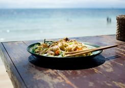 Pad Thai on the beach