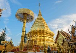 Doi Suthep golden stupa
