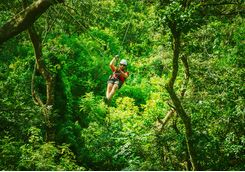 ziplining