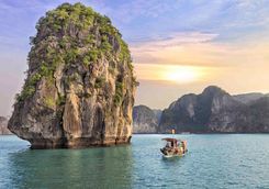 Sunrise over Halong Bay