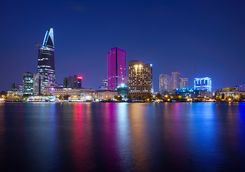 Ho Chi Minh night skyline