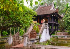 one pillar pagoda