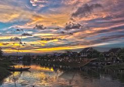 sunset in hoi an