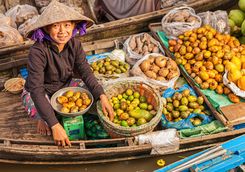 floating fruit market