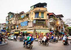 Hanoi street corner