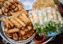 Spring rolls and Vietnamese streetfood