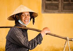 Fruit seller in Vietnam