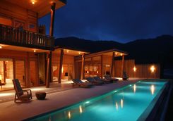 Villa at night at Six Senses Con Dao