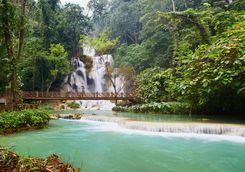 Waterfall in Luang Prabang